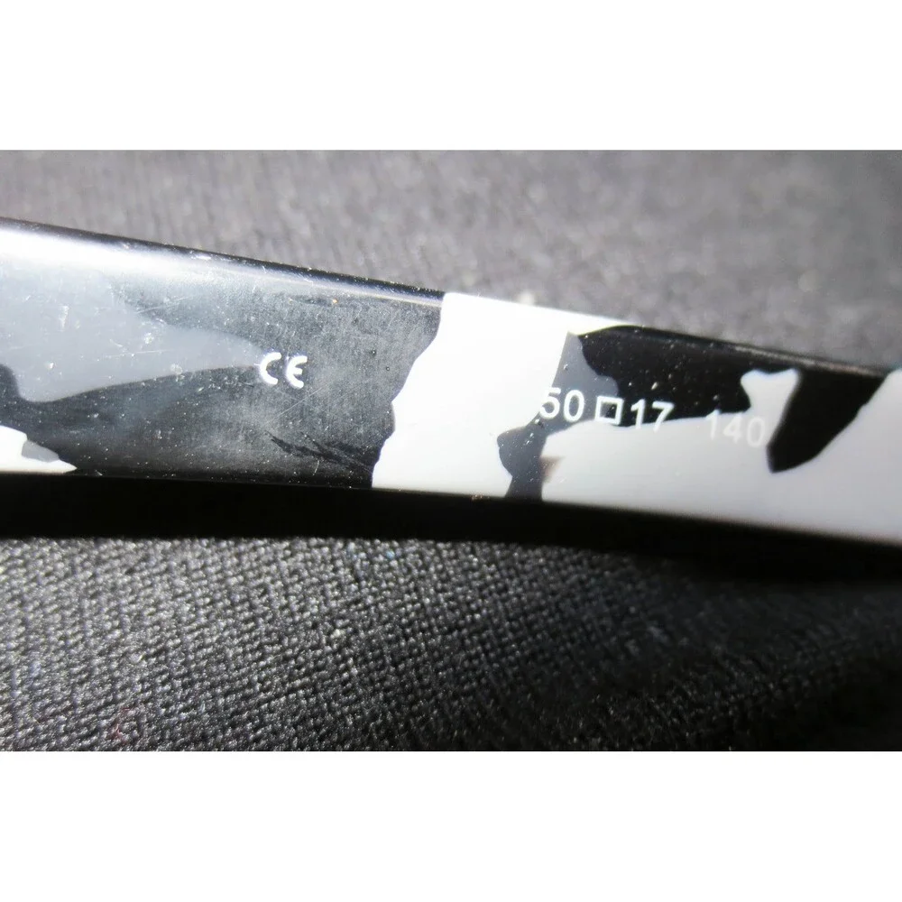 Tura Tapered TAP839 001 Black Patterned Eyeglasses Frames 50-17-140 Rectangular